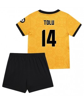 Günstige Wolves Tolu Arokodare #14 Heimtrikotsatz Kinder 2025-26 Kurzarm (+ Kurze Hosen)